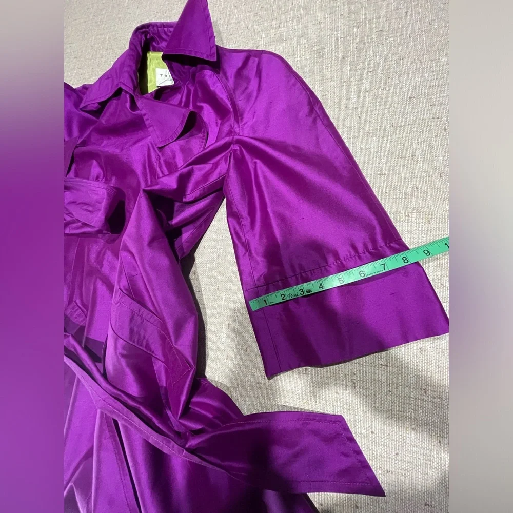 Trina Turk Magenta Pea Coat - Picture 11 of 17